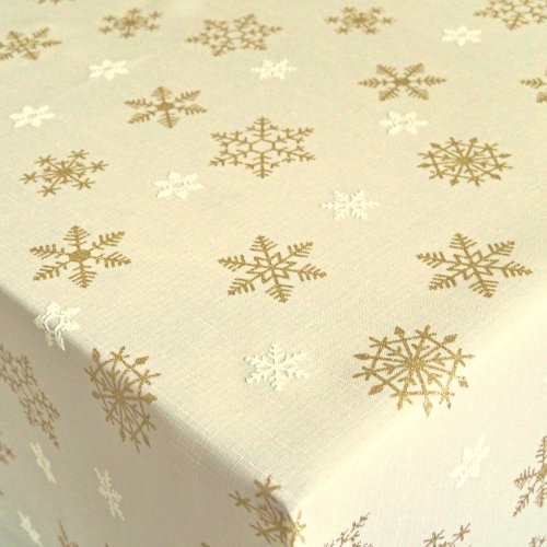 Vianočné obrusy - Snehová vločka - smotanové - Rozměr ubrusu: 30x30