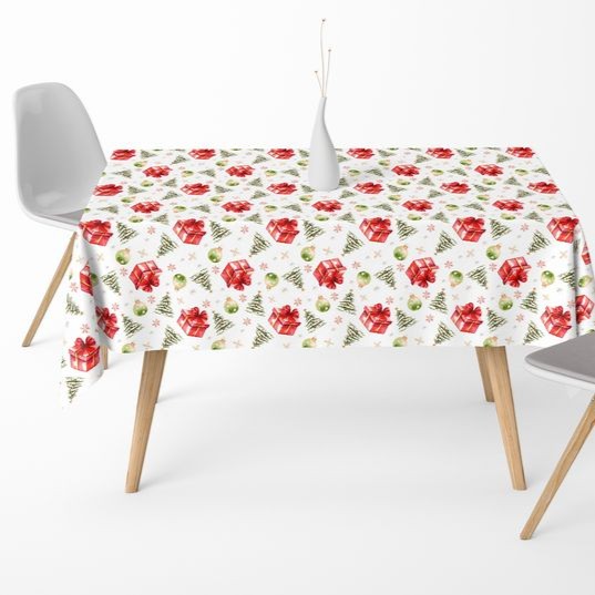 Vánoční ubrusová látka Garden 25268-101 - Šíře materiálu ↔ (cm): 150
