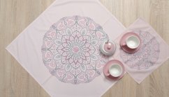 Ubrus Mandala meruňková