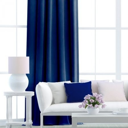 Kusový závěs - Blackout tm. modrý - Vyber rozměr závěsu ↕VxŠ ↔ (cm): 250 x 140 cm