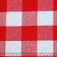 Dekorační látka - Kanafas červený - velká kostka - Šíře materiálu (cm): 150, Vyberte šití: obšití okrajů