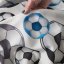 Dekorační látka Fotbal - Šíře materiálu (cm): 140, Vyberte šití: bez obšití