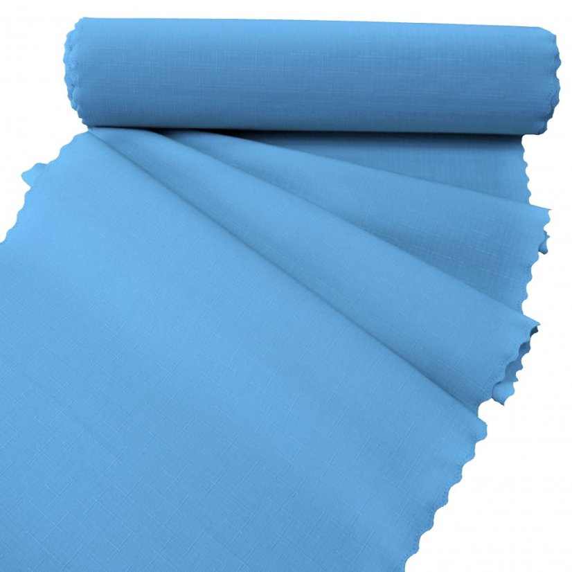 Teflonová šála v metráži - 3112 - sv.modrá - Šíře materiálu ↔ (cm): 38, Vyber okraje: pouze střih