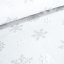 Vánoční látka na ubrusy - Sněhová vločka - bílá - Šíře materiálu (cm): 160