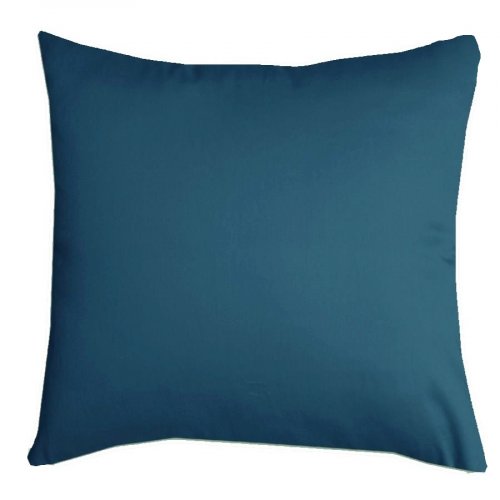 Povlak na polštářek bavlněný satén UNI - modrý - Rozměr polštářku: 40x40