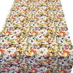 Ubrusová šála v metráži Motýli zahrada