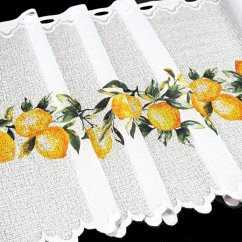 Vitrážová záclona Citrony