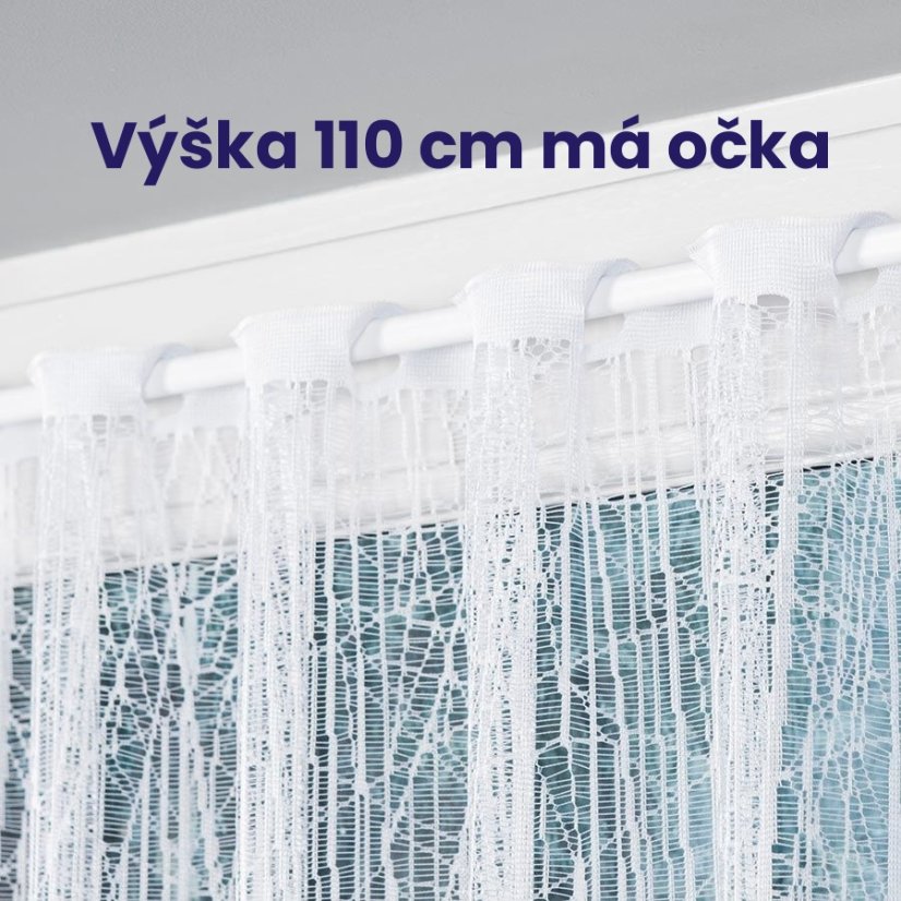 Kusová záclona Treda - Vyber rozměr záclony  ↕VxŠ ↔ (cm): 130x250