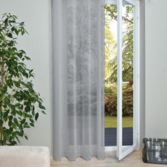 Hladký šedý voál s olůvkem - 300 cm