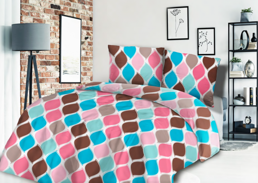 Povlečení bavlněný satén Agda - Rozměr povlečení: 140x200+70x90