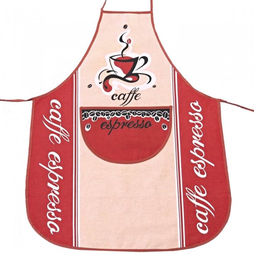 Zástěra caffe - vínová