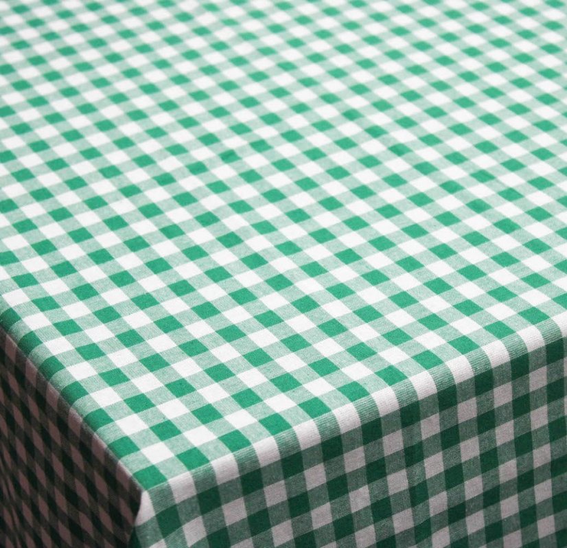 Ubrus kanafas - zelený - Vyber rozměr: 40x120