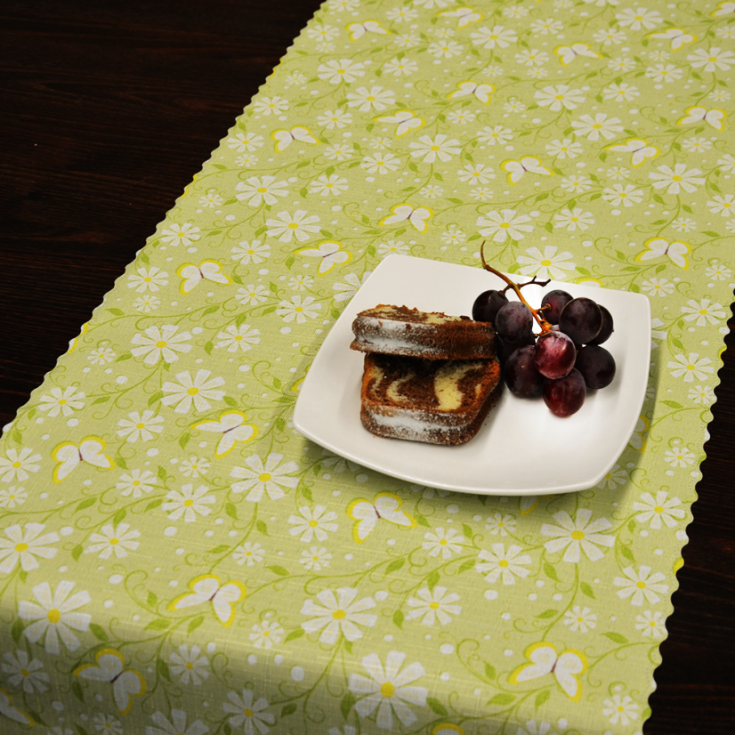 Ubrusová šála v metráži Fancy - Šíře materiálu ↔ (cm): 38, Vyber okraje: pouze střih