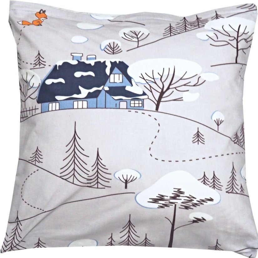 Povlak na polštářek Domeček s liškou