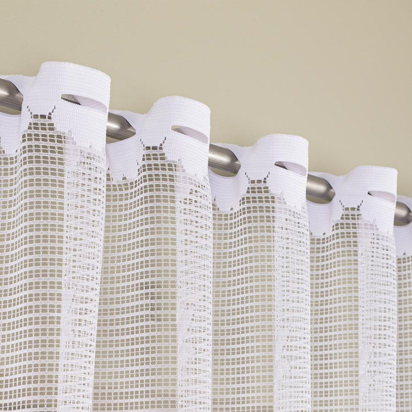 Záclona Sára - Vyber výšku ↕ (cm): 120, Vyber šití: bez obšití