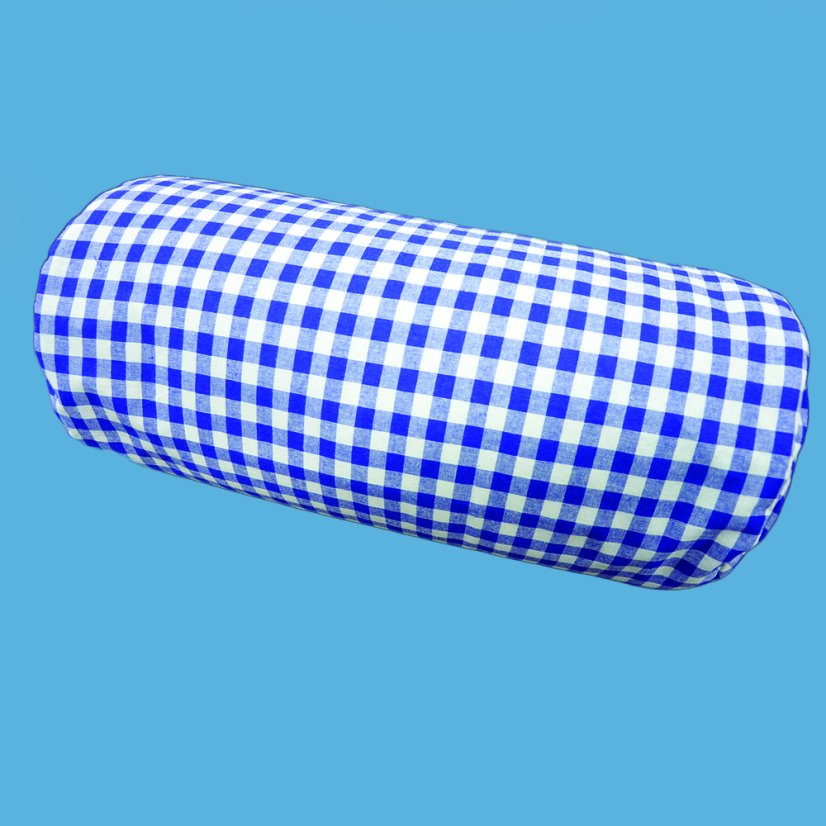 Povlak na polštářek váleček - kanafas modrý