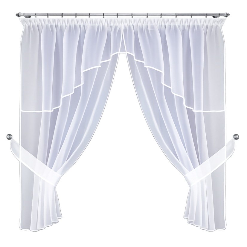 Kusová záclona Karin - Vyber rozměr záclony  ↕VxŠ ↔ (cm): 160x300