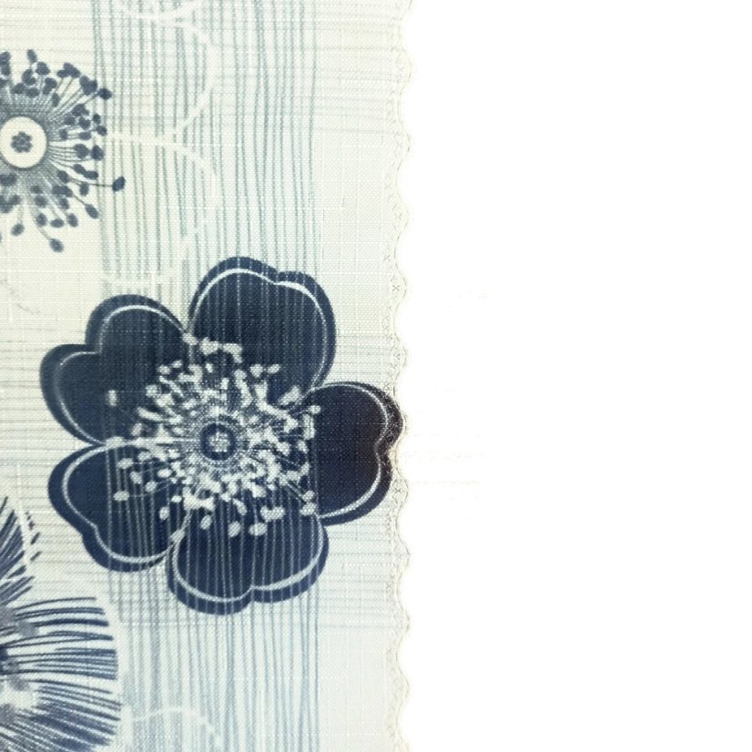 Ubrusová šála v metráži Vivien - Šíře materiálu ↔ (cm): 38, Vyber okraje: pouze střih